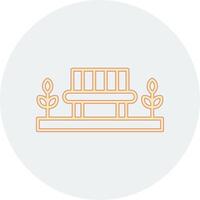 Park Bench Vector Icon