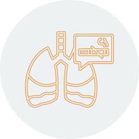 icono de vector de pulmones