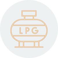 licuado petróleo gas vector icono