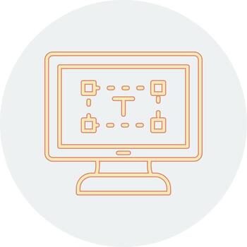 Computer text Editor Vector Icon