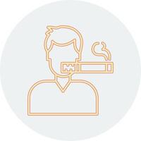 Man Smoking Vector Icon