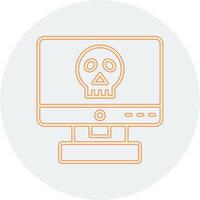 icono de vector de piratería informática