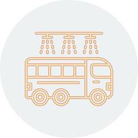 Bus Wash Vector Icon