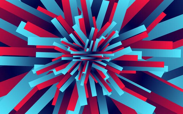 abstract background with red and blue lines