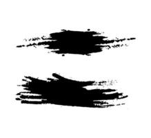 black ink stains on white background vector, black ink splatter on white background, grunge brush strokes vector illustration, a black and white drawing of a paint splatter