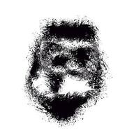 black ink stains on white background vector, black ink splatter on white background, grunge brush strokes vector illustration, a black and white drawing of a paint splatter