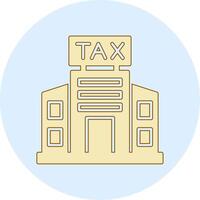 impuesto oficina edificio vector icono