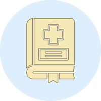 icono de vector de libro médico