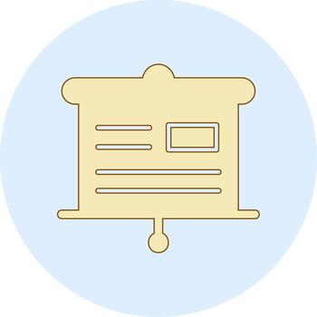 icono de vector de presentación