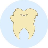 Broken Tooth Vector Icon
