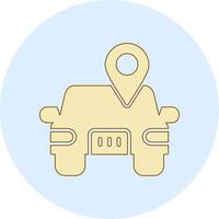 Car Location Vector Icon