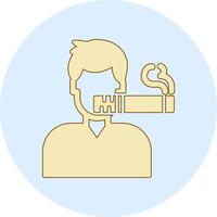 Man Smoking Vector Icon