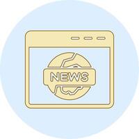 icono de vector de informe de noticias