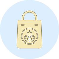 icono de vector de bolsa ecológica