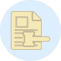 glyph outline circle vector