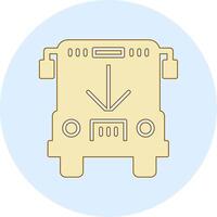 glyph outline circle vector