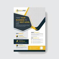 Clean Creative And Professional Corporate Business Flyer Template. vector