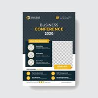 Clean Creative And Professional Corporate Business Flyer Template. vector