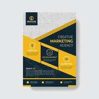 Clean Creative And Professional Corporate Business Flyer Template. vector