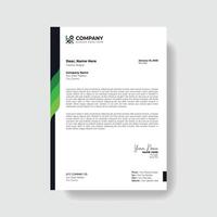 Professional And Creative Modern Corporate Business Letter Head Template. vector