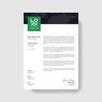 Professional And Creative Modern Corporate Business Letter Head Template. vector