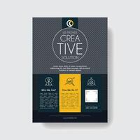 Clean Creative And Professional Corporate Business Flyer Template. vector