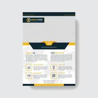 Clean Creative And Professional Corporate Business Flyer Template. vector