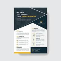 Clean Creative And Professional Corporate Business Flyer Template. vector