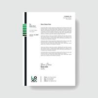 Professional And Creative Modern Corporate Business Letter Head Template. vector