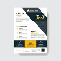 Clean Creative And Professional Corporate Business Flyer Template. vector