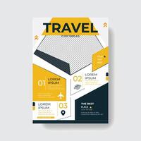 Creative And Professional Travel Agency Flyer Template vector