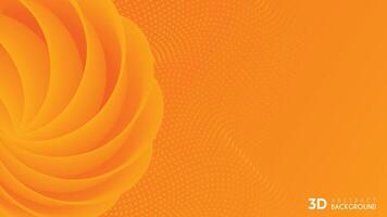 Dynamic style banner design from fruit concept. Orange elements with fluid gradient. Creative illustration for poster, web, landing, page, cover, ad, greeting, card, promotion. vector