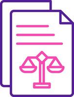 Legal Document Vector Icon