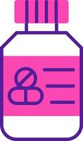 Pills Bottle Vector Icon