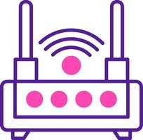 icono de vector de enrutador wifi