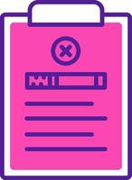 Line Glyph Two Color vector