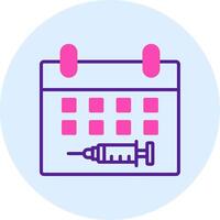 Vaccination Date Vector Icon