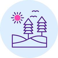 icono de vector de bosque