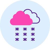 Snowfall Vector Icon