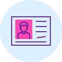 Identification Card Vector Icon