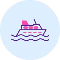 icono de vector de crucero