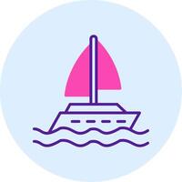 Yacht Vector Icon