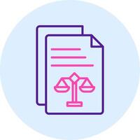 icono de vector de documento legal