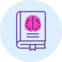 neurología libro vector icono