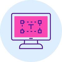 Computer text Editor Vector Icon