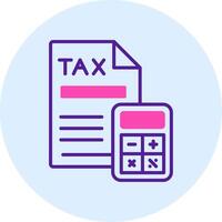 Tax Calculation Vector Icon