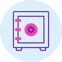 icono de vector de caja fuerte