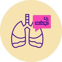 icono de vector de pulmones