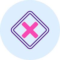 Line two color circle vector