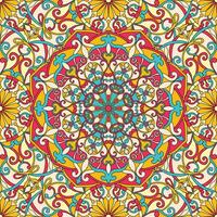 Seamless pattern with mandala vector illustration